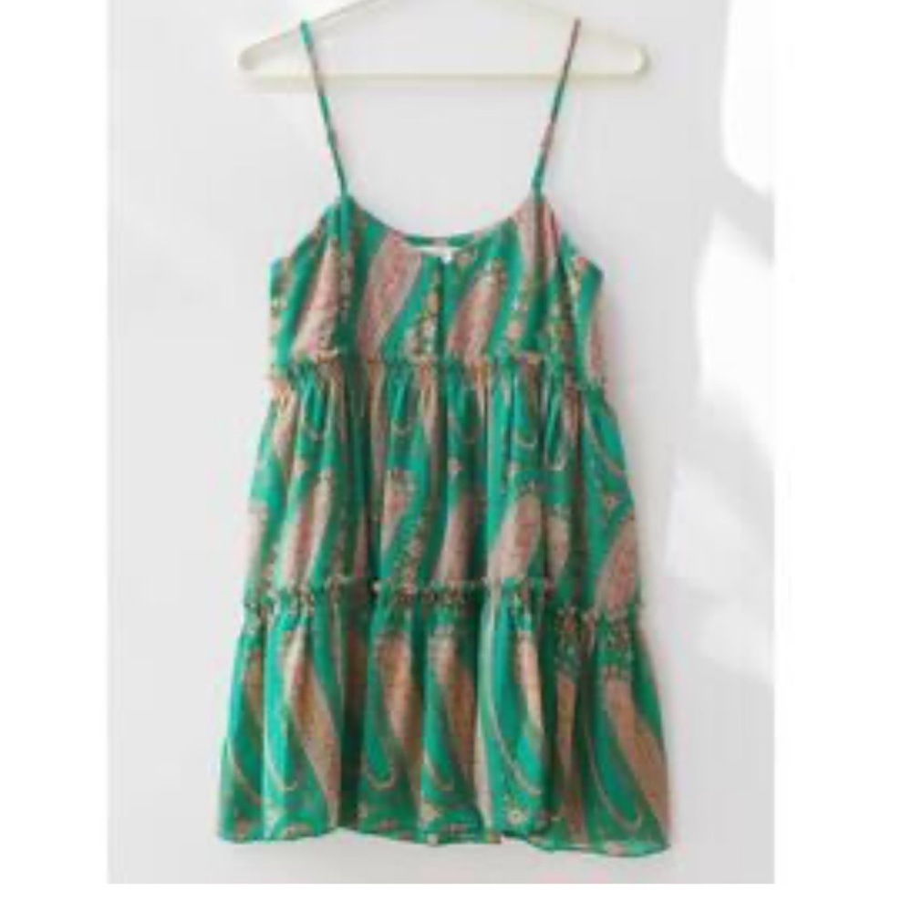 NWT Urban outfitters Rory Printed Chiffon Mini Dress Size M - Picture 2 of 13